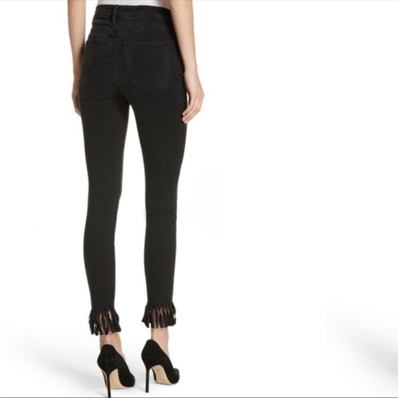 Frame Le High Straight Fringe Hem Jeans Size 26 - Picture 2 of 10